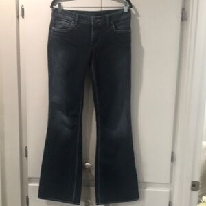 Silver Jeans Deep Indigo Flare & Wide Leg Women Jeans